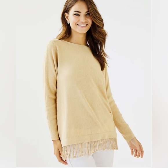 Lilly Pulitzer fringe sweater - Picture 1 of 8